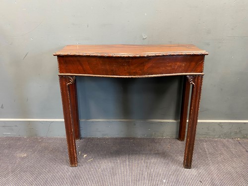 Lot 720 - Mahogany George III and later side table...