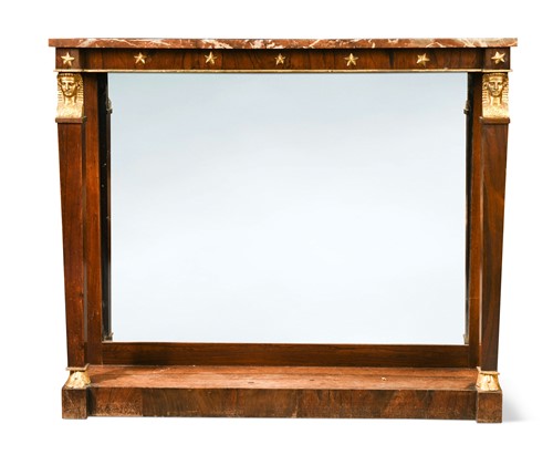 Lot 469 - An Empire rosewood and marble topped console table, 19th century