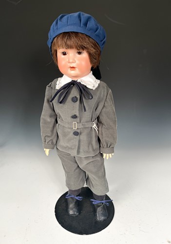 Lot 75 - A Mengersgereuth Porzellanfabrik bisque head boy doll