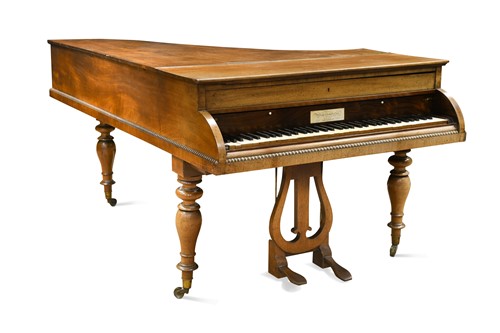 Lot 569 - A Regency mahogany grand piano by William Stodart & Son