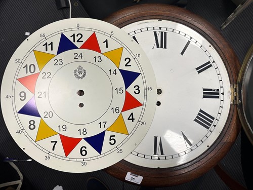 Lot 55 - A fusée wall clock with reproduction RAF...