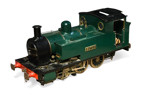 Lot 611 - A live steam model tank locomotive 'Butch', 0-6-0, probably mid 20th century
