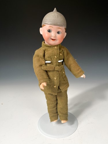 Lot 103 - A Max Handwerck bisque headed soldier doll