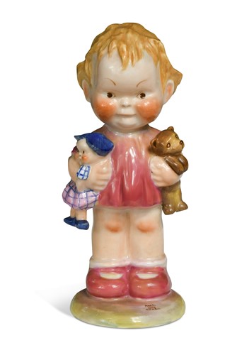 Lot 38 - A Shelley Mabel Lucie Attwell figure entitled 'Ise' Goin' Ta-Ta'