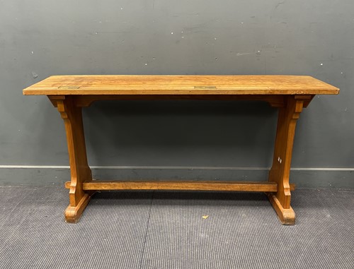 Lot 723 - A late Victorian maplewood school desk by...