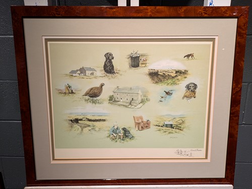 Lot 449 - A Group Of Bird Themed Pictures And Sculpture