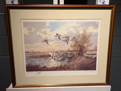 Lot 449 - A Group Of Bird Themed Pictures And Sculpture