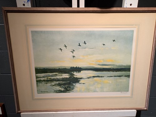 Lot 449 - A Group Of Bird Themed Pictures And Sculpture