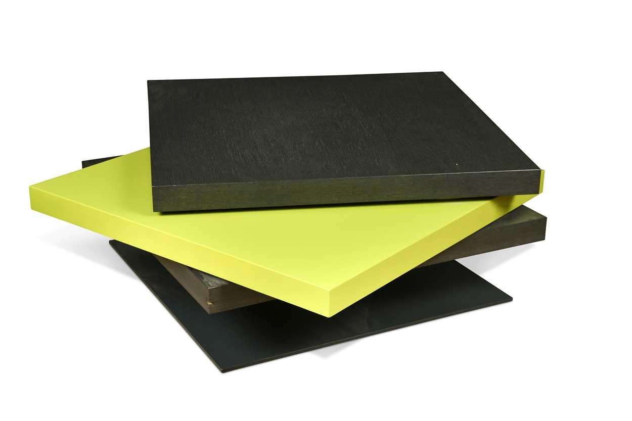 Lot 371 - Patrick Pagnon and Claude Pélhaître for Ligne Roset, a pivoting 'Strates' coffee table