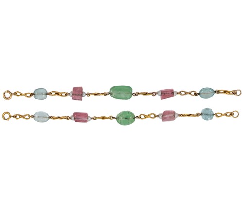 Lot 26 - Two gemstone bead bracelets