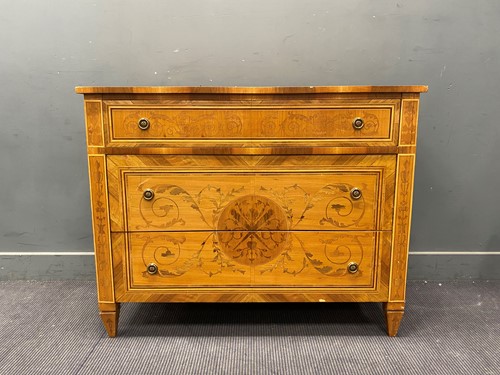 Lot 785 - A reproduction commode in the Louis XVI style,...