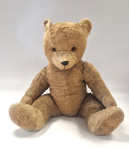 Lot 118 - A large plush mid-century teddy bear