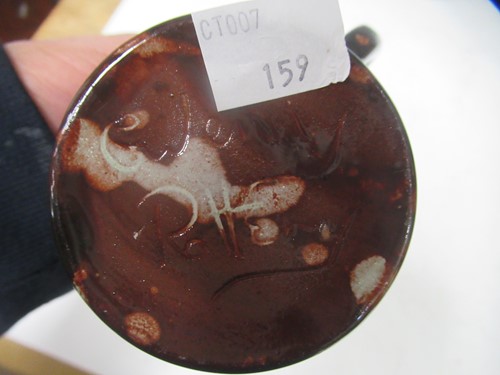 Lot 27 - Ewenny Pottery (Wales) small jug with brown...