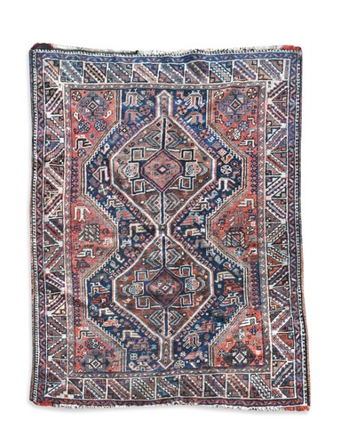 Lot 551 - A Shiraz tribal rug, early 20th century