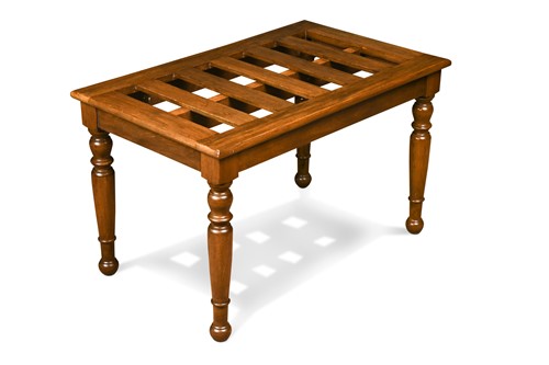 Lot 607 - A mahogany luggage stand, 20th century