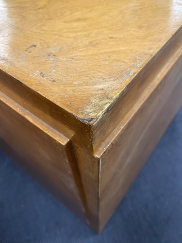 Lot 313 - An Art Deco maple desk