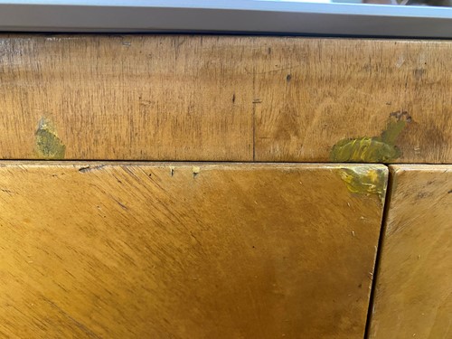 Lot 313 - An Art Deco maple desk