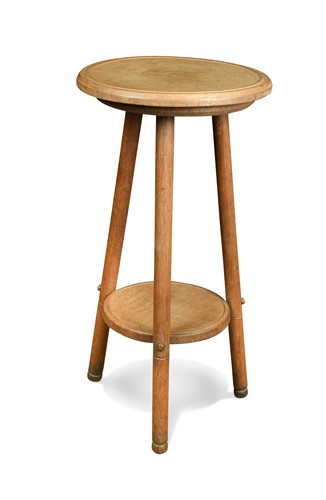 Lot 272 - A Cotswold School oak cricket lamp table