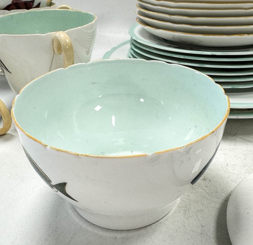 Lot 37 - Shelley for Rowland Ward, a Fish pattern part tea set