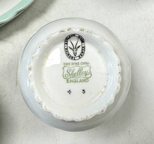 Lot 37 - Shelley for Rowland Ward, a Fish pattern part tea set