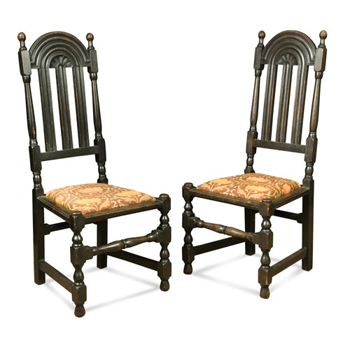 Lot 241 - Liberty & Co., a pair of oak Lochleven side chairs