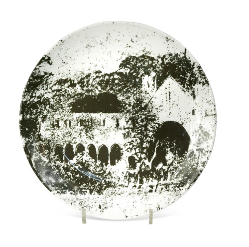 Lot 50 - Two artist designed ceramic plates