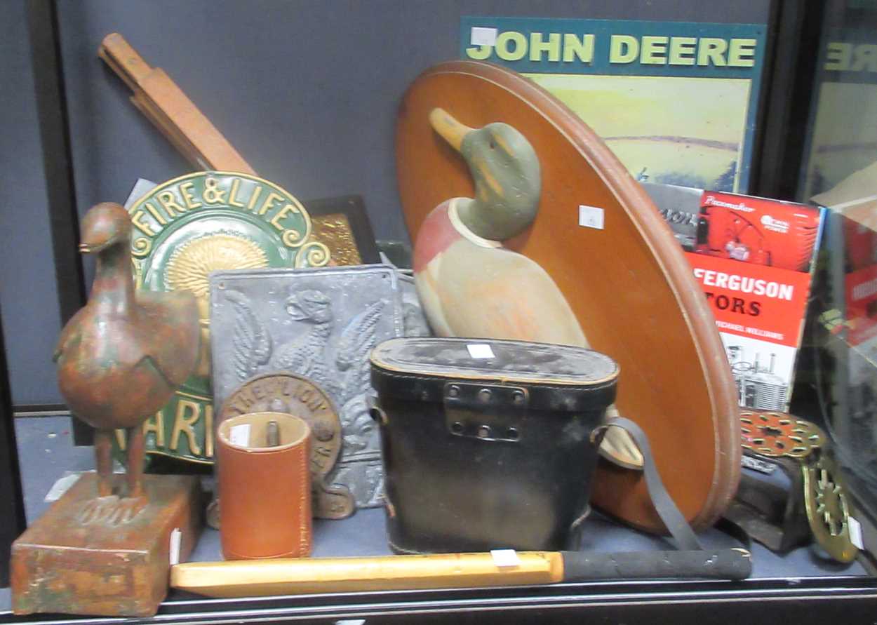 Lot 99 - Collectables - to include fire insurance signs...