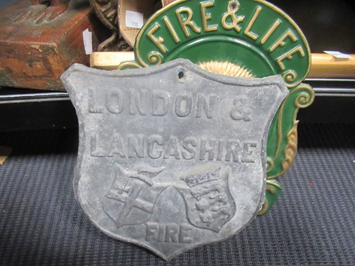 Lot 99 - Collectables - to include fire insurance signs...