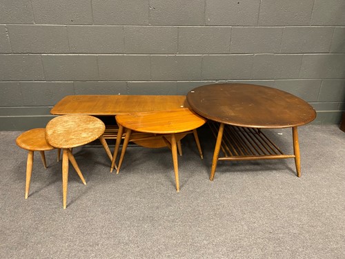 Lot 757 - Various coffee tables including; large oval...