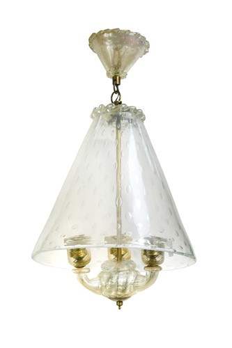 Lot 344 - A Murano glass pendant ceiling light