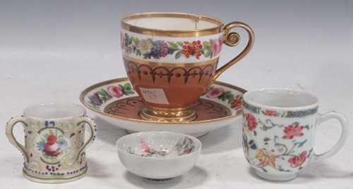 Lot 37 - A 19th century Sevres cabinet cup and saucer...