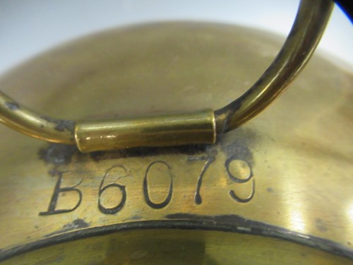 Lot 80 - A brass ship's binnacle floating compass,...