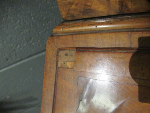 Lot 465 - A walnut bureau bookcase, 18th century