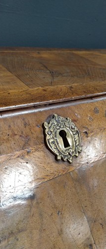 Lot 310 - A walnut bureau, early 18th century