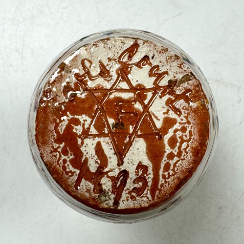 Lot 27 - Achille or Lodovico Farina (circa 1867-1932), two small faience albarelli