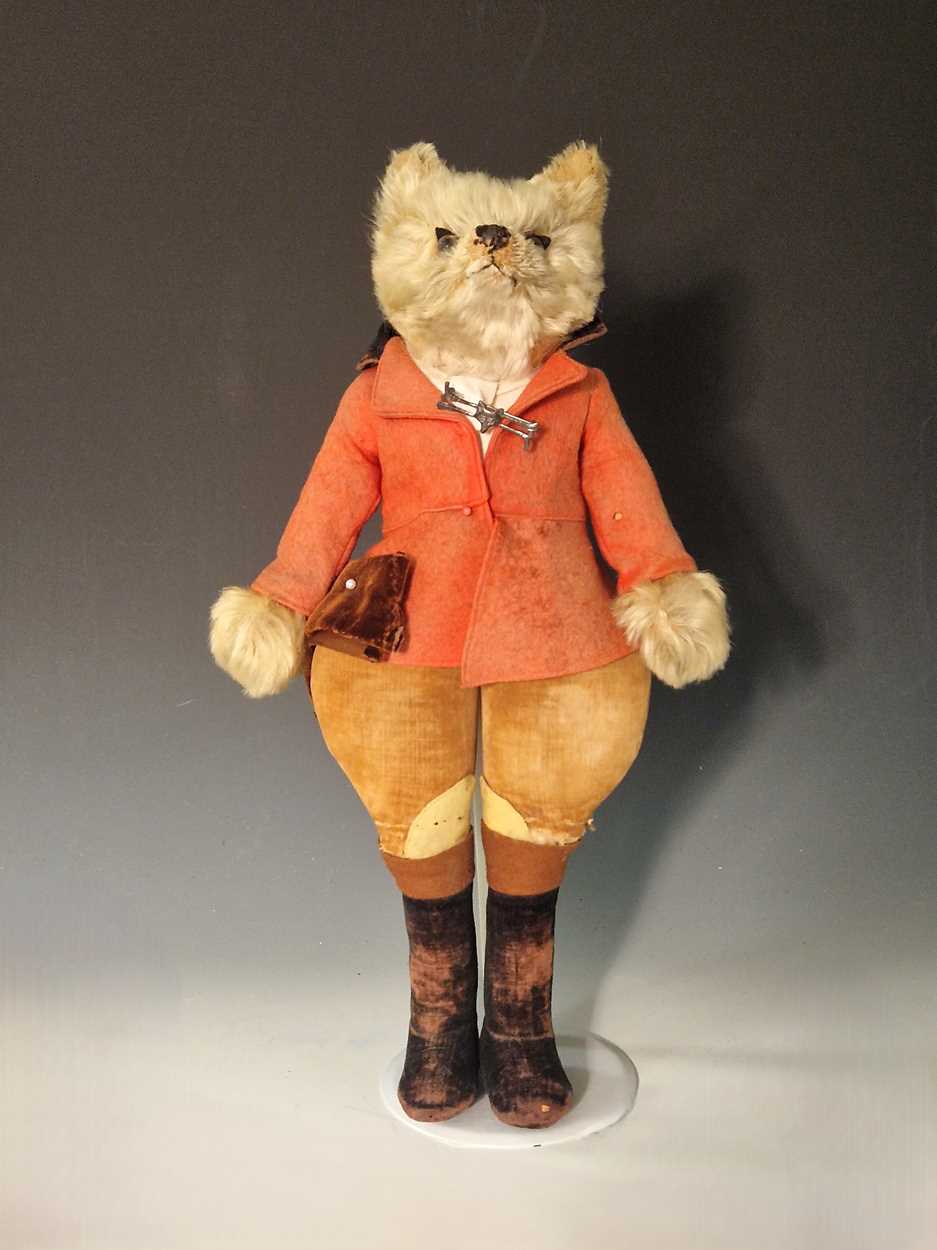 Lot 122 - A Farnell's Alpha Toys Hunting Fox, 1930s