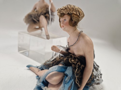 Lot 106 - Two all bisque Kister 'Bathing Beauties', German, circa 1920s