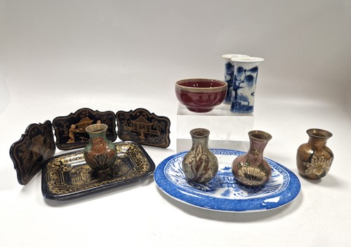 Lot 16 - A collection of Chinese and Japanese style dolls' accessories