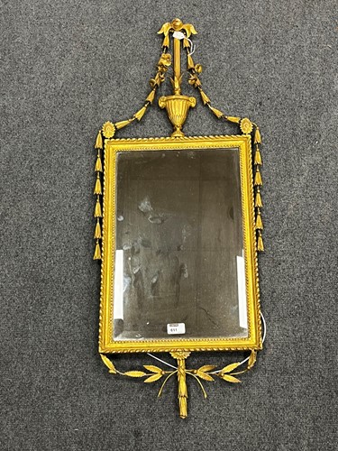 Lot 611 - An early 19th century small giltwood and...
