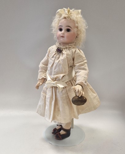 Lot 86 - A portrait Jumeau bisque head bebe, circa 1880