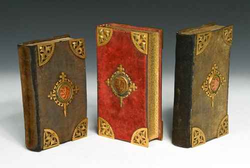 Lot 186 - Three gilt metal mounted Catholic service books