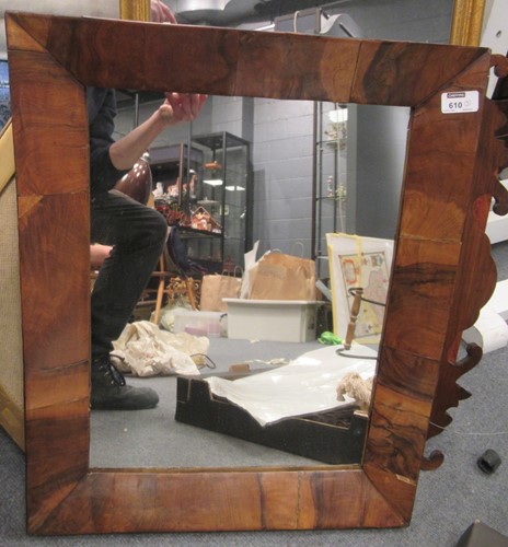 Lot 610 - A small Georgian style carved mahogany framed...