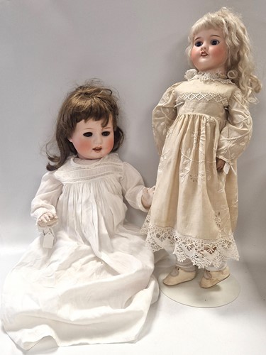 Lot 65 - A large Heubach-Kopplesdorf bisque head doll, early 20th century