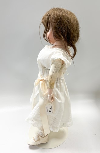 Lot 94 - A Bru Teteur, or Nursing Bru, bisque shoulder head doll, late 19th century