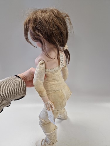 Lot 94 - A Bru Teteur, or Nursing Bru, bisque shoulder head doll, late 19th century