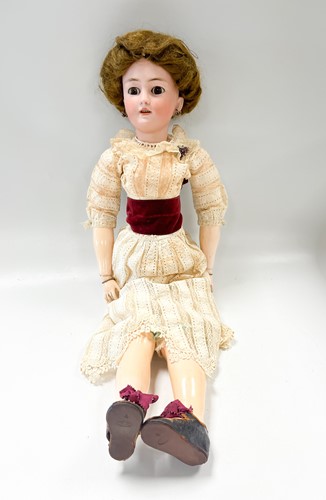 Lot 52 - A Simon & Halbig bisque head fashion doll, late 19th or early 20th century