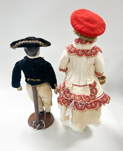 Lot 51 - A French bisque shoulder head fashion doll in the manner of Blampoix