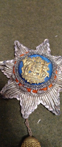 Lot 288 - 18th century embroidered sash badge and tassel...