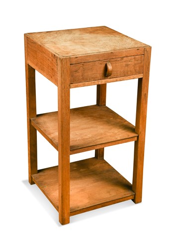 Lot 277 - A Cotswold School pale oak occasional or lamp table in the manner of Heals, circa 1930
