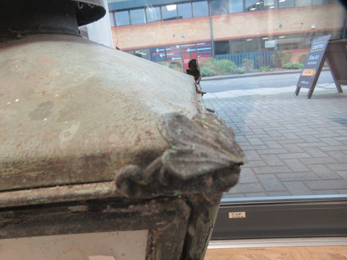 Lot 626 - A large copper street lantern, late 19th century